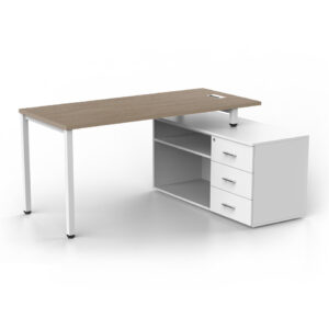 Estación de Trabajo Paris con gabinete mixto derecho