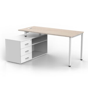 Estación de Trabajo Paris con gabinete mixto izquierdo