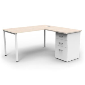 Estación de Trabajo Paris con cajonera pedestal 2C y 1K sin faldón