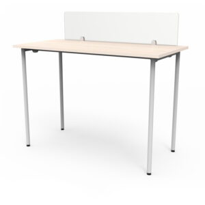 Mesa Link fija alta con separador de vidrio