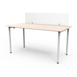 Mesa Link fija con separador de vidrio